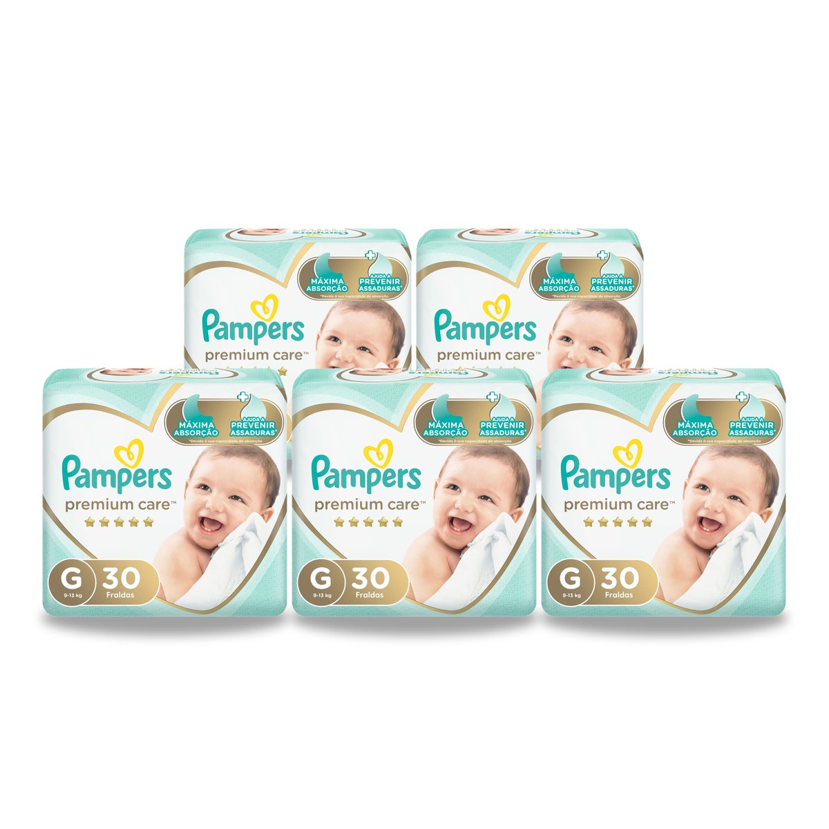 Kit Fraldas Pampers Premium Care